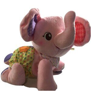 Vtech Explore & Crawl Elephant Plush Pink Learning Music Walking Numbers Stuffed